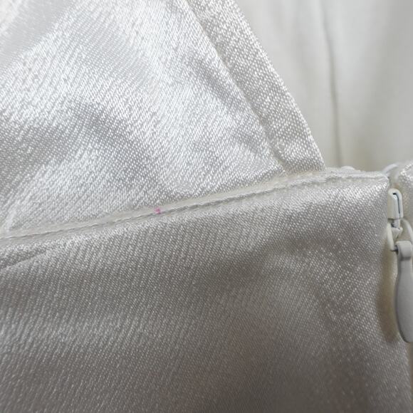 Ba&sh Nao White Sleeveless Open Back Shoulder Pad Top Blouse - Picture 13 of 14